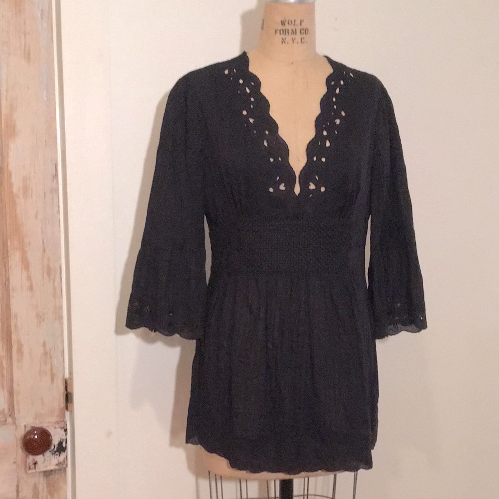 Catharine Malandrino Embroidered Tunic